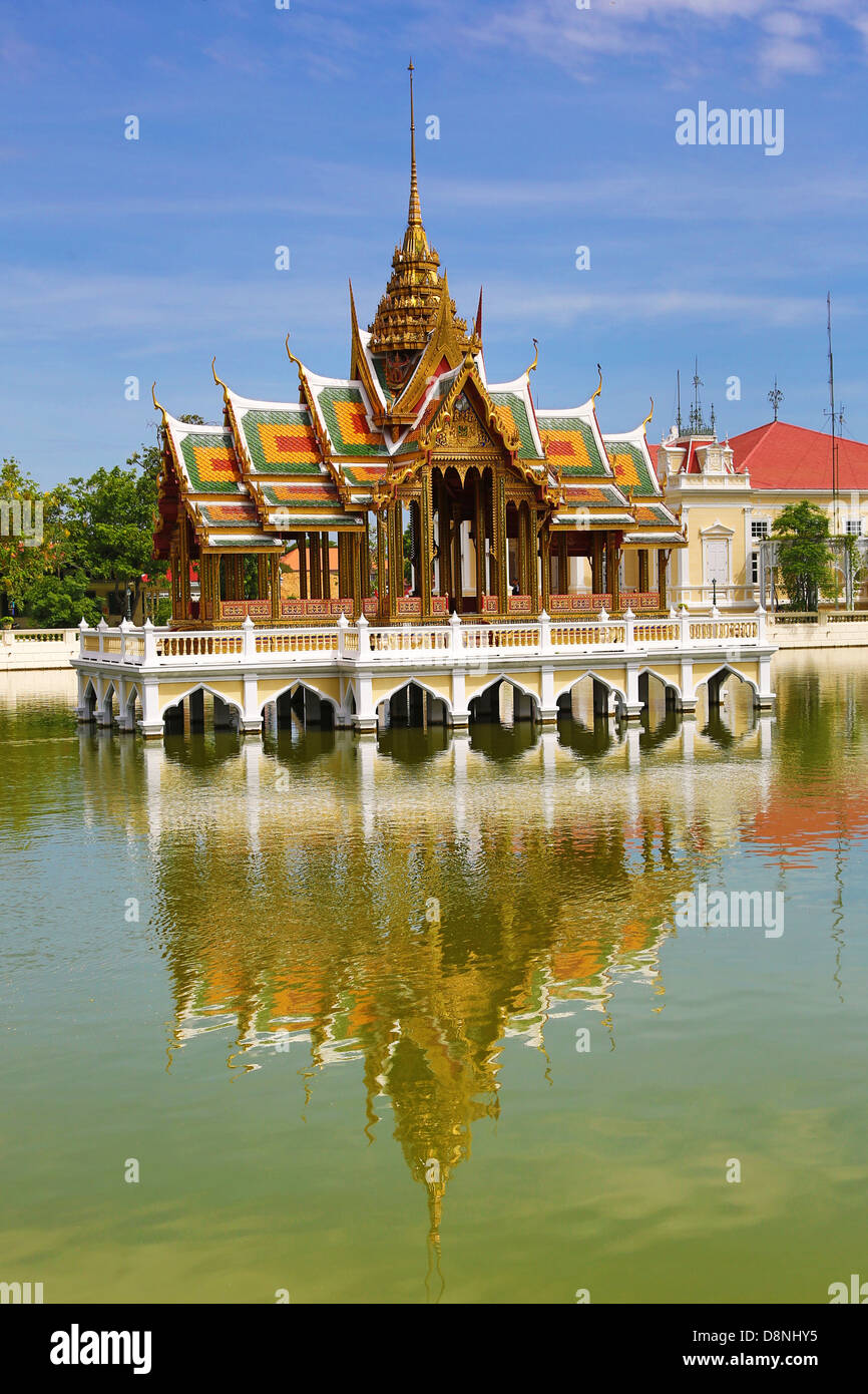 Aisawan-Dhipaya-Asana Pavilion, Bang Pa-In Summer Palace, Ayutthaya, Thailand  Stock Photo