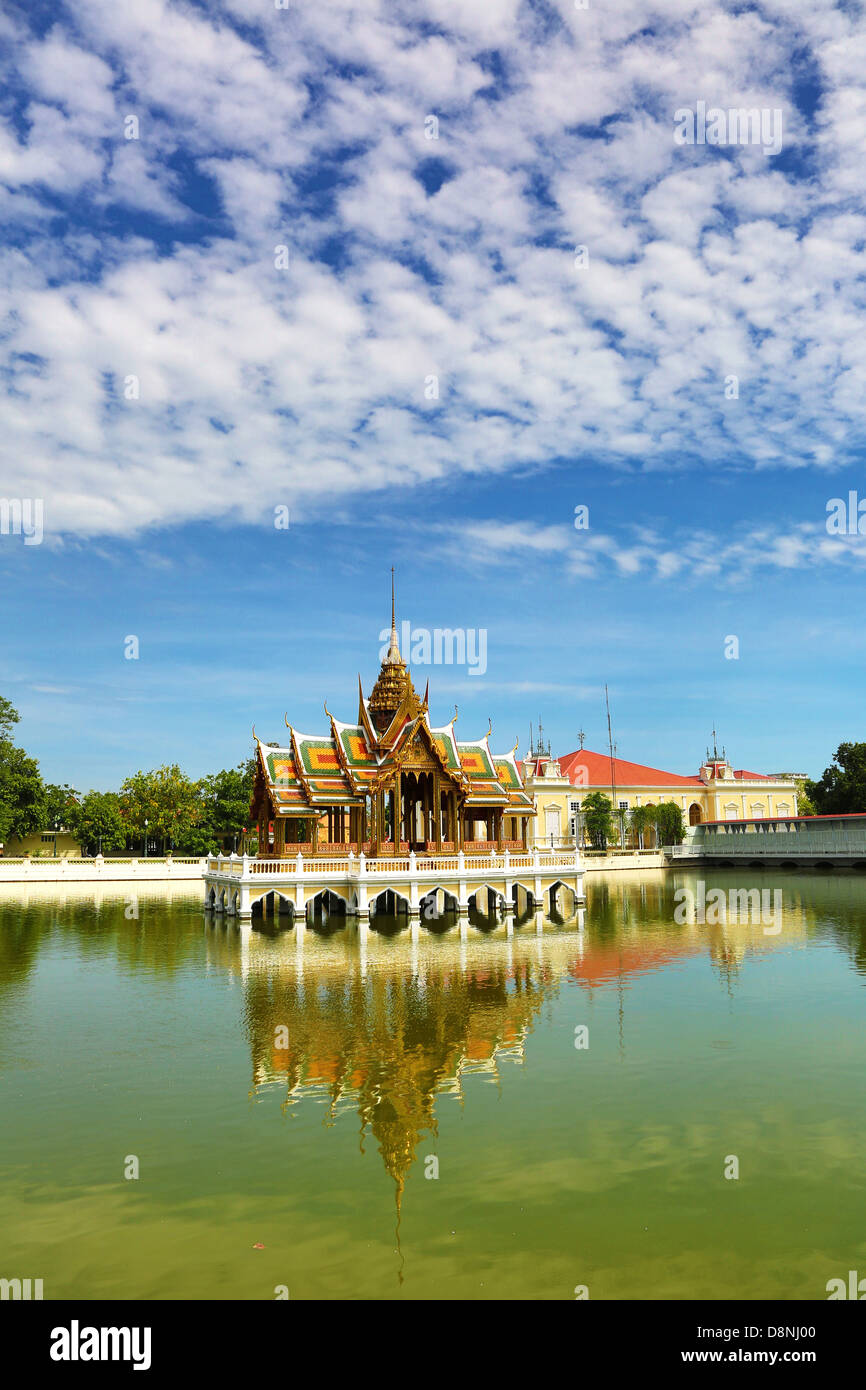 Aisawan-Dhipaya-Asana Pavilion, Bang Pa-In Summer Palace, Ayutthaya, Thailand Stock Photo