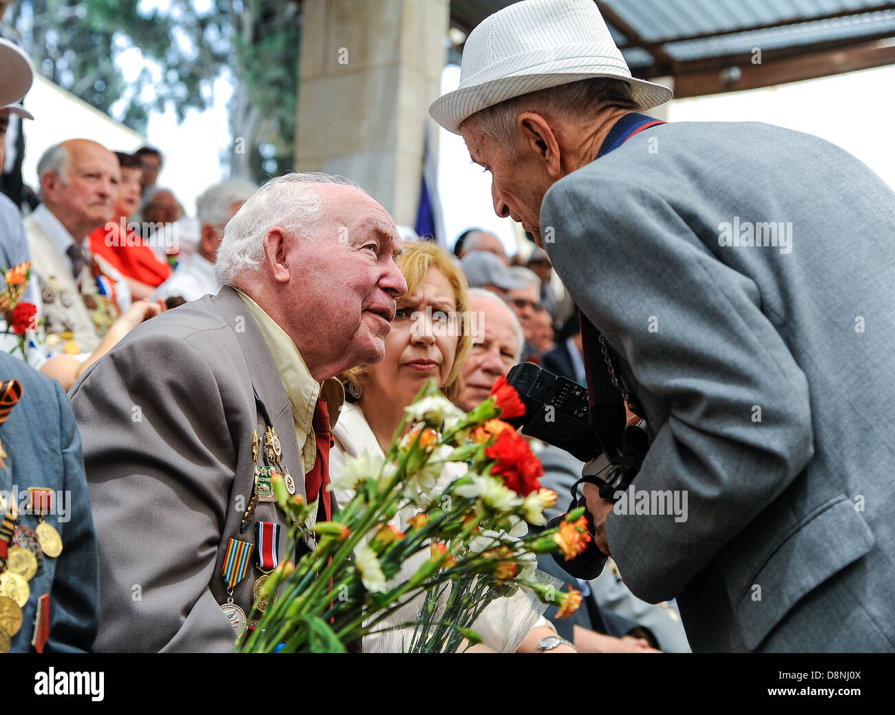 World War II Soviet veterans at celebration of 9th may, victory day in ...