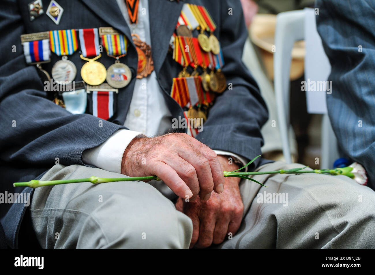 World War II Soviet veterans at celebration of 9th may, victory day in ...