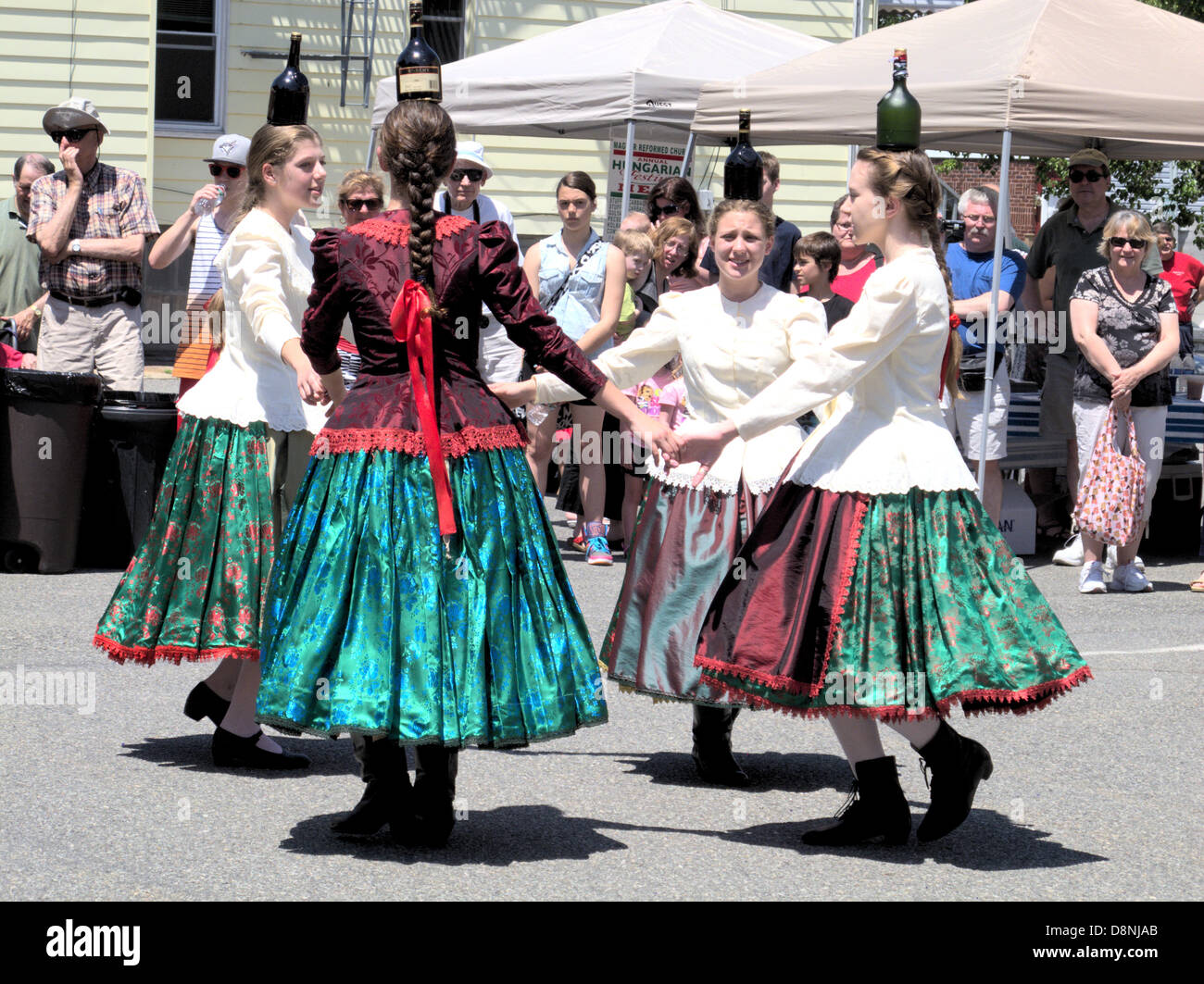 The Hungarian Festival in New Brunswick, NJ, USA Girls in Traditional