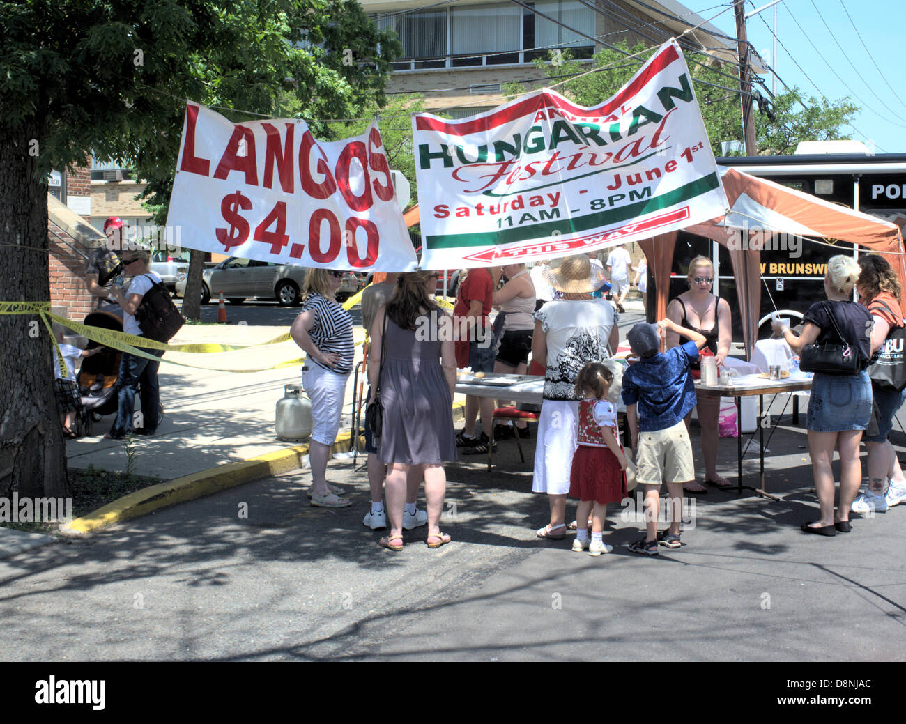 The Hungarian Festival in New Brunswick, NJ. Buying Food at Hungarian
