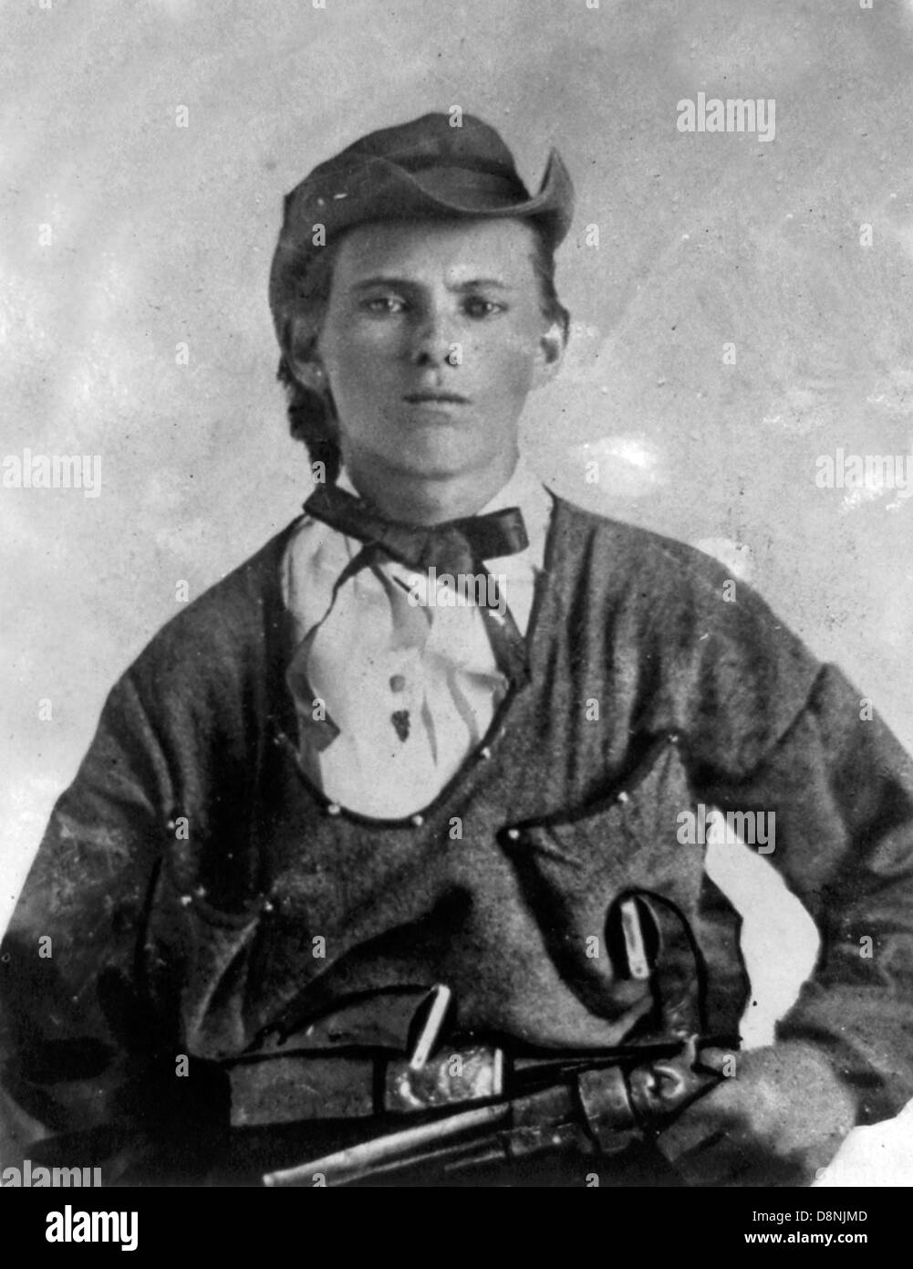 Jesse James as a young man Stock Photo
