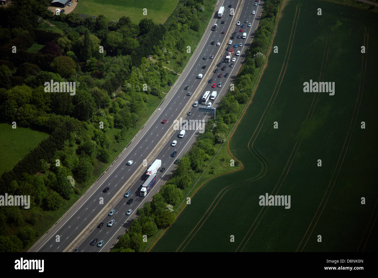 Traffic On M11 Motorway Essex Aerial View Stock Photo Alamy traffic-on-m11-motorway-essex-aerial-view-stock-photo-alamy