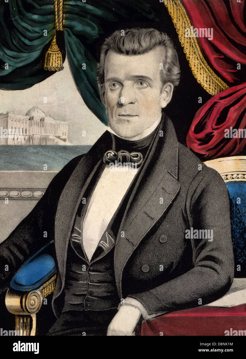 James K. Polk - eleventh president of the United States Stock Photo