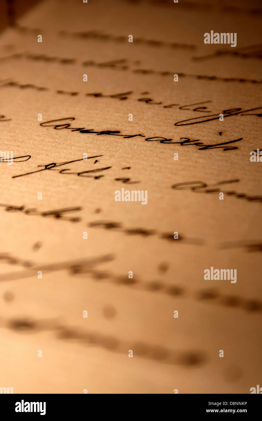 Vintage Handwritten Love Letter Stock Photo Alamy