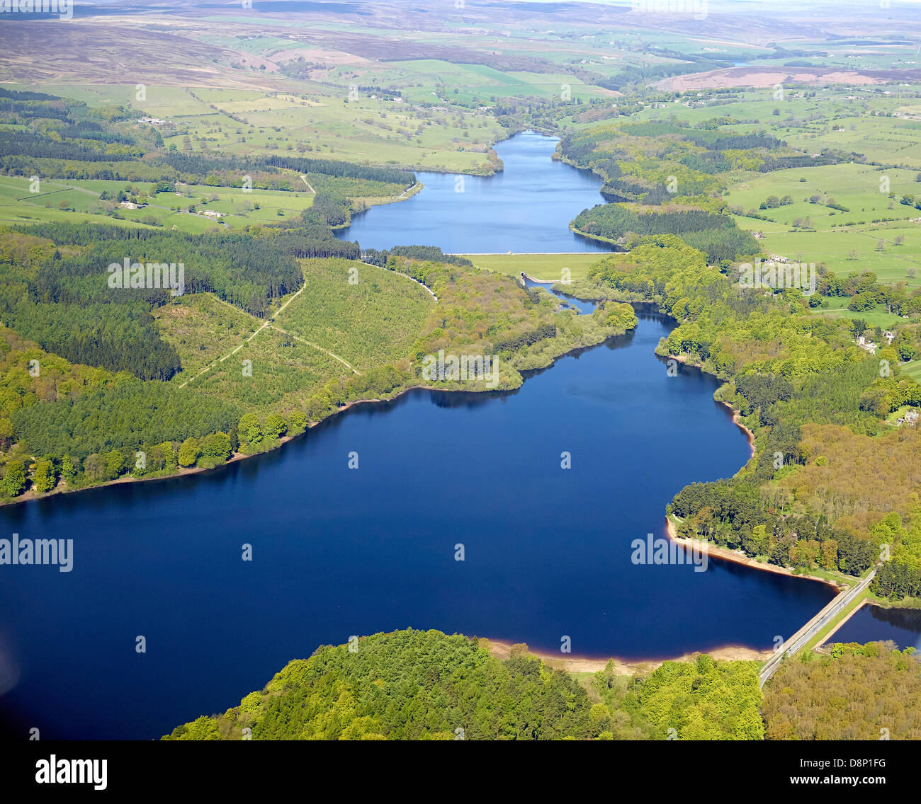 Swinsty and Fewston Reservoirs, nr Harrogate, North Yorkshire, North England Stock Photo