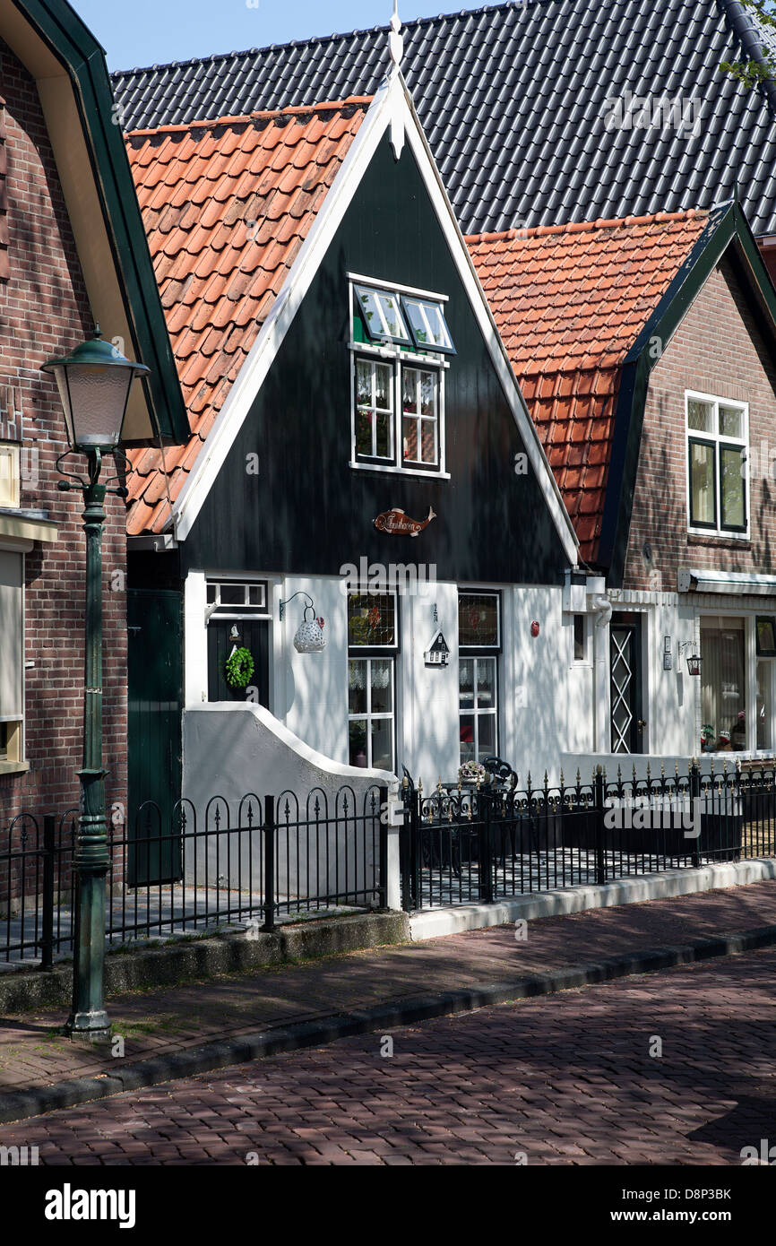 Typical house of the fishing village Urk, Flevoland, The Netherlands Stock Photo