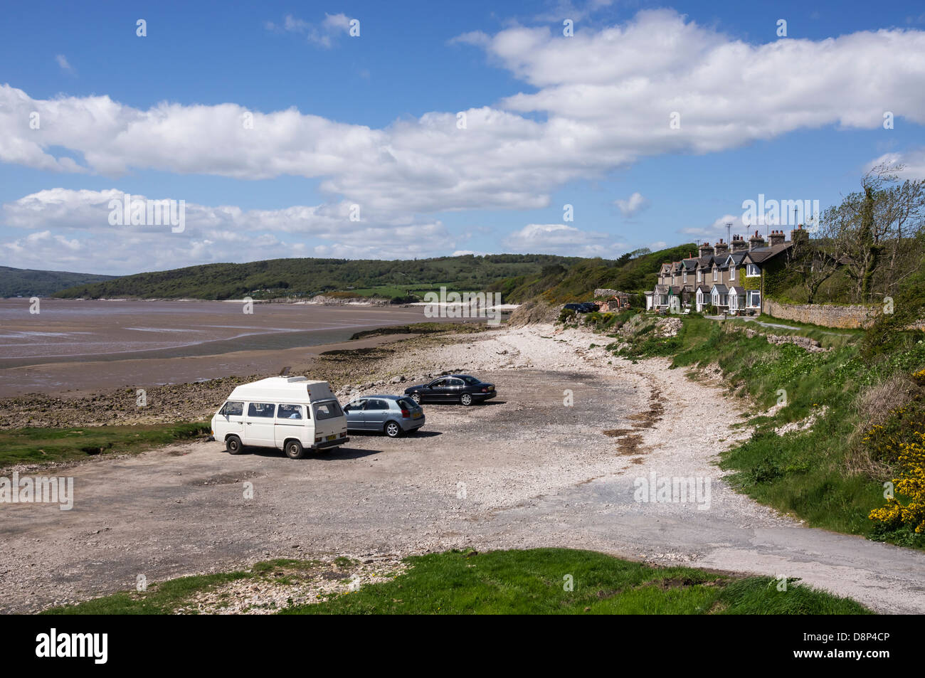 The coast at Silverdale, Lancashire. This is the north end or Morecambe Bay close to the estuary