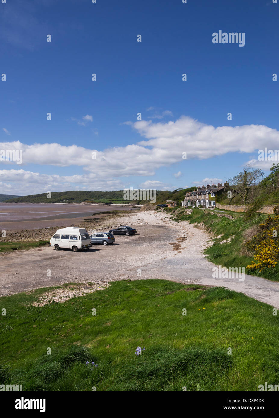 The coast at Silverdale, Lancashire. This is the north end or Morecambe Bay close to the estuary