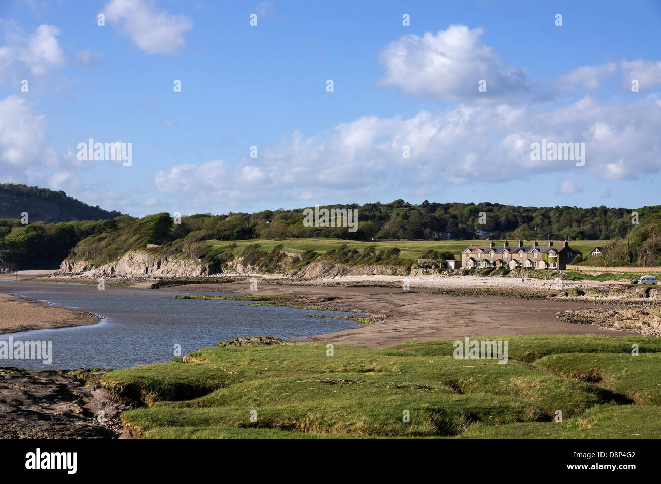 The coast at Silverdale, Lancashire. This is the north end or Morecambe