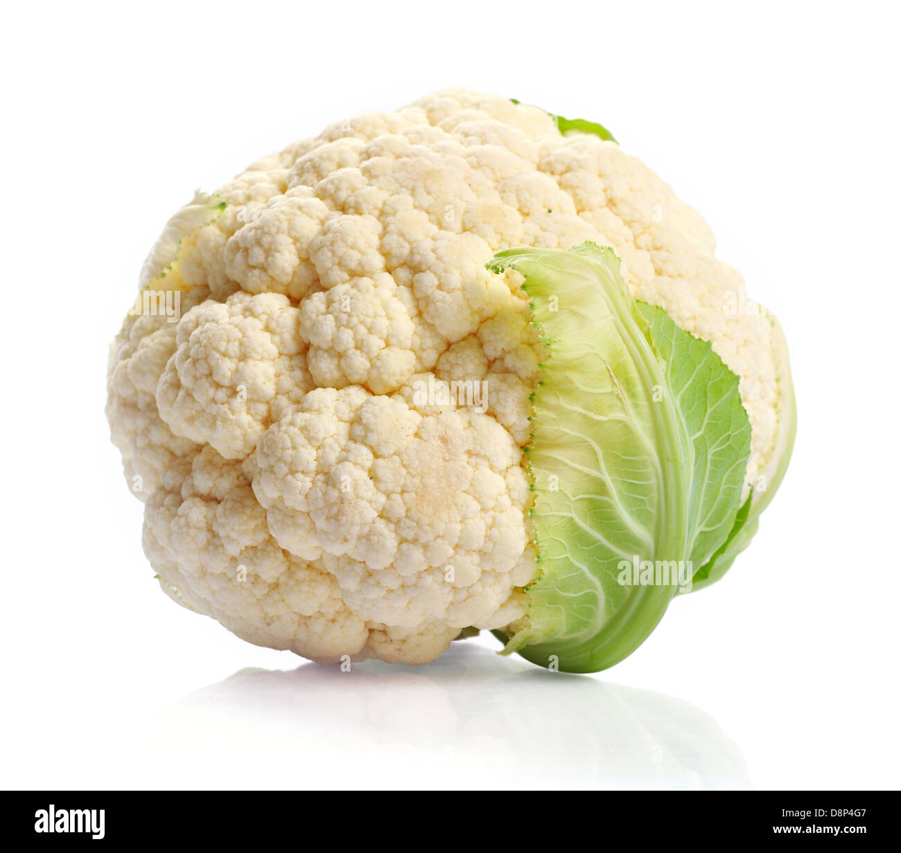 Fresh cauliflower isolated on white background. Clipping path inkluded. Stock Photo