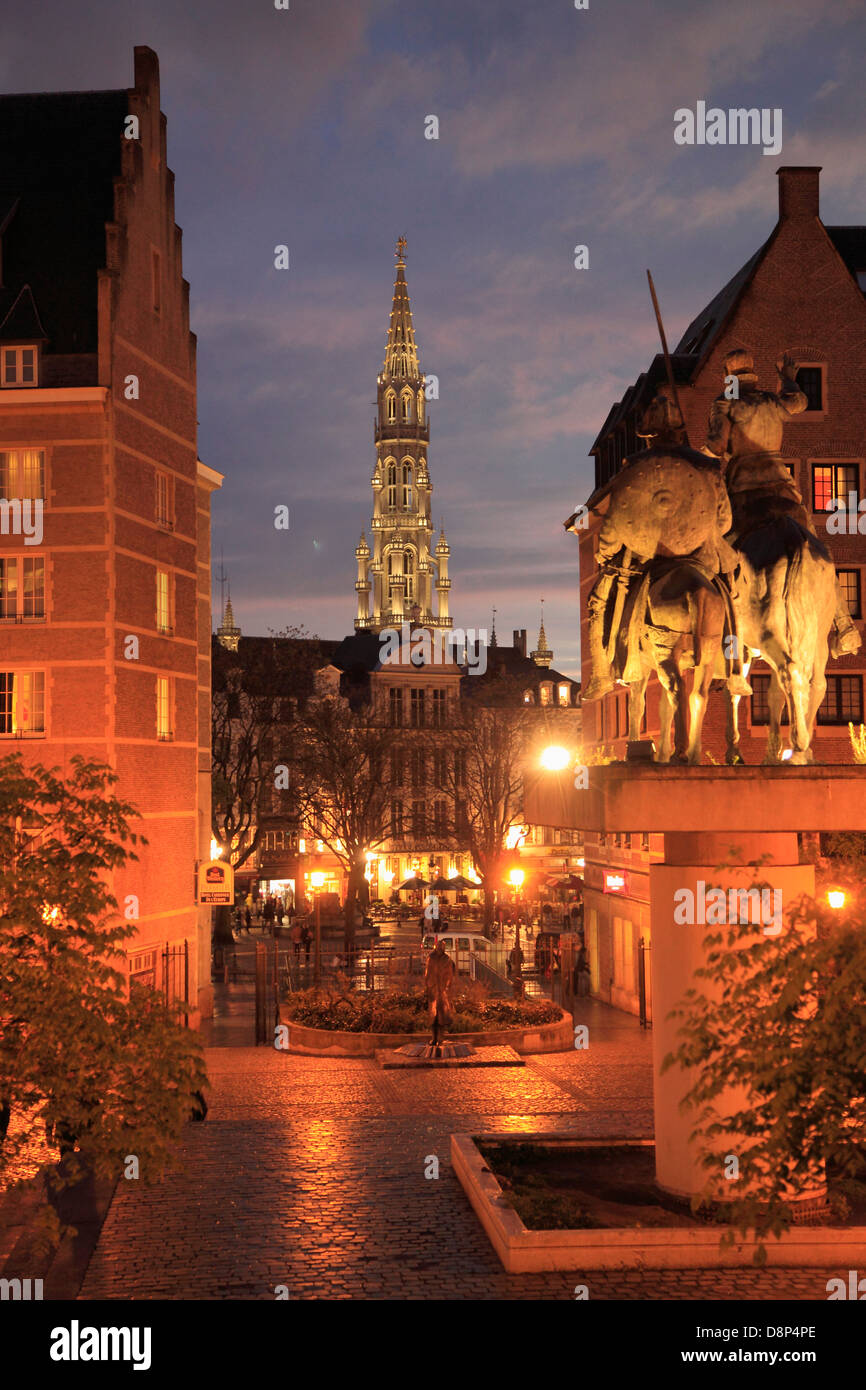 Belgium, Brussels, Place d'Espagne, Stock Photo