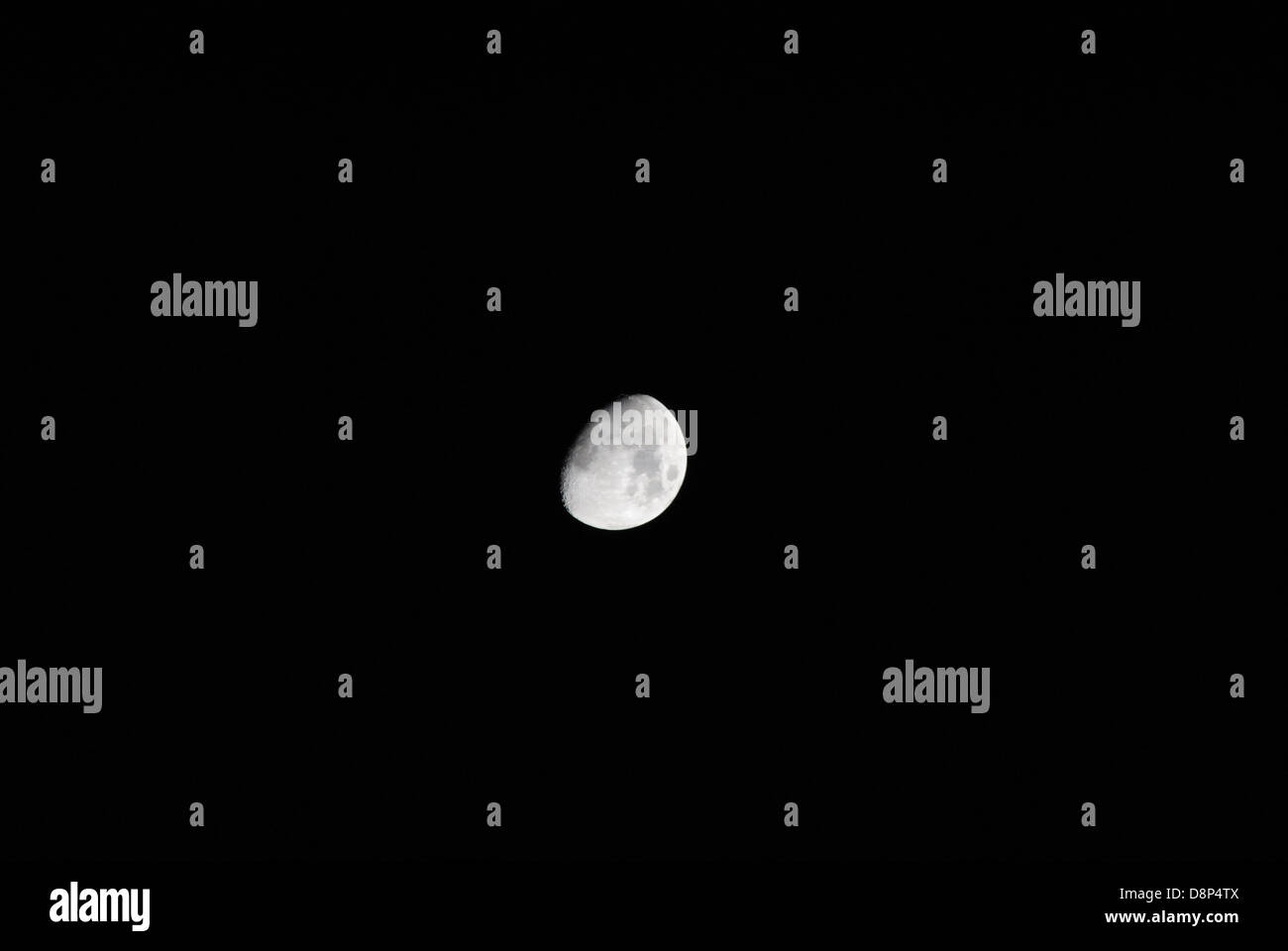 The Moon at Waxing Gibbous Stock Photo Alamy