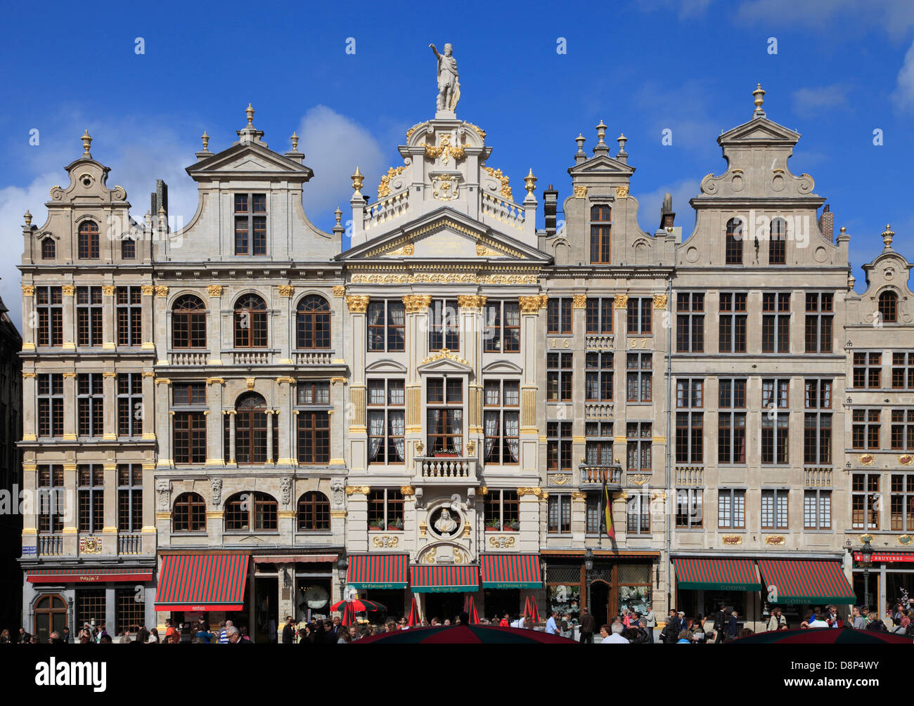 Belgium; Brussels; Grand Place, historic architecture, Stock Photo