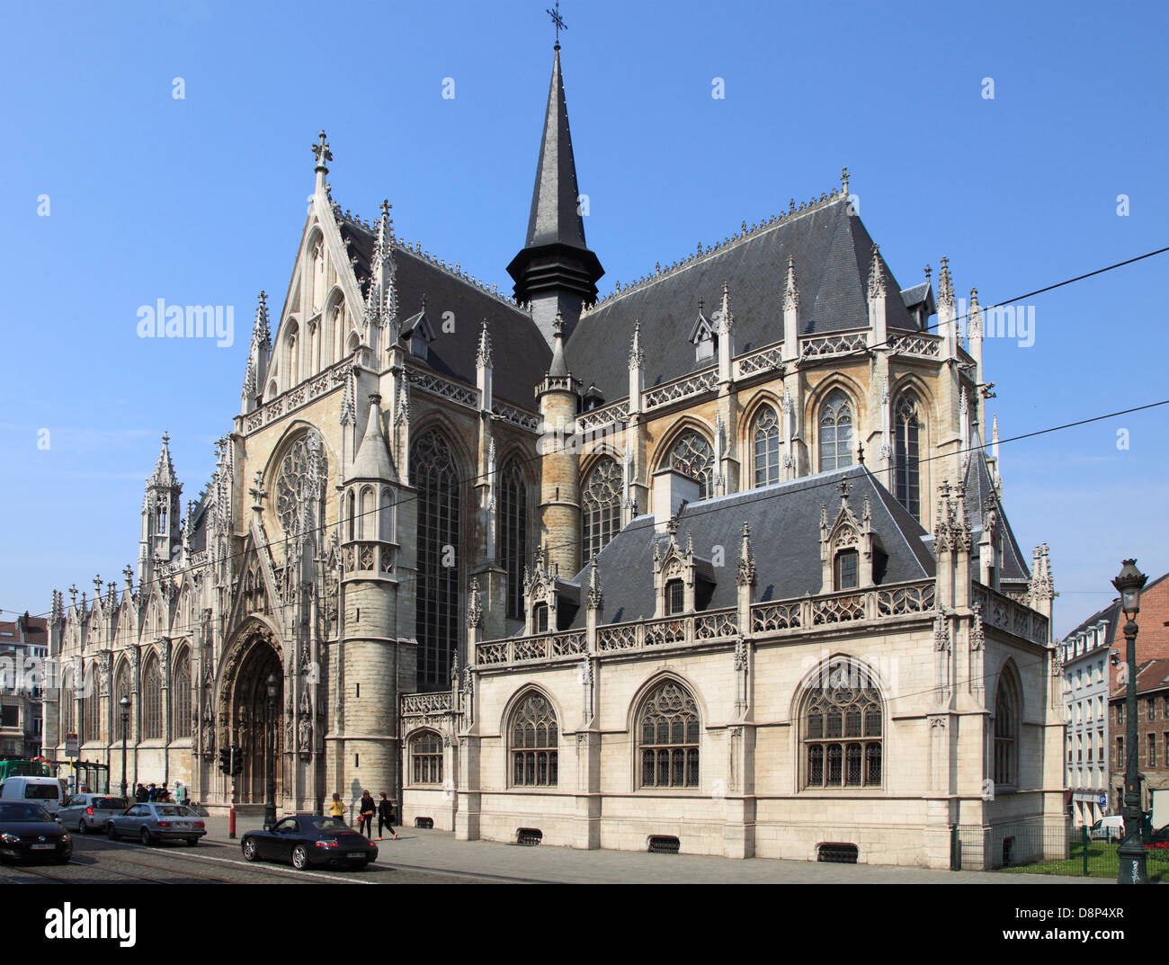 Belgium; Brussels; Notre-Dame-du-Sablon Church, Stock Photo