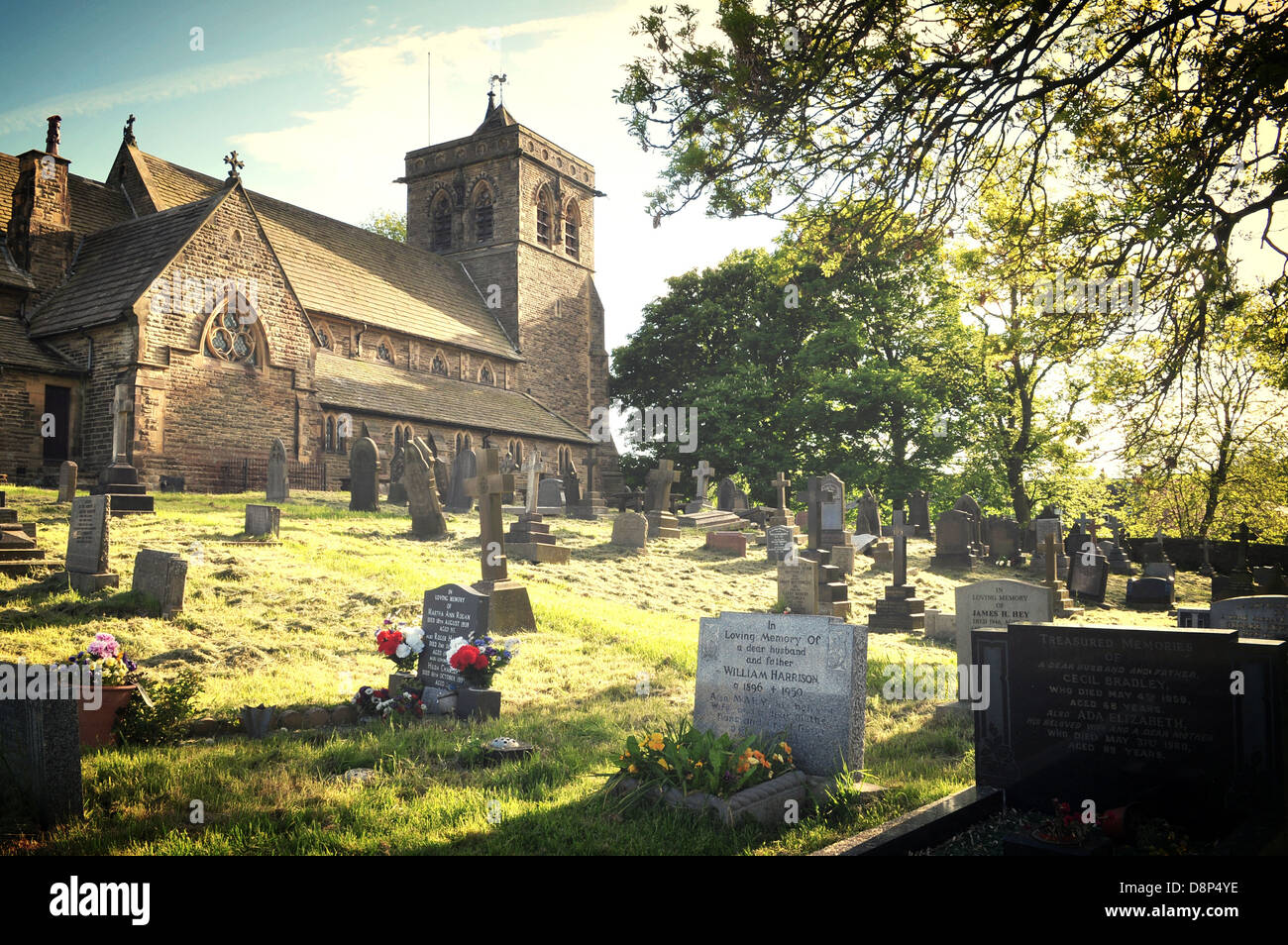 St Mary's Church Carleton in Craven, Skipton North Yorkshire Stock