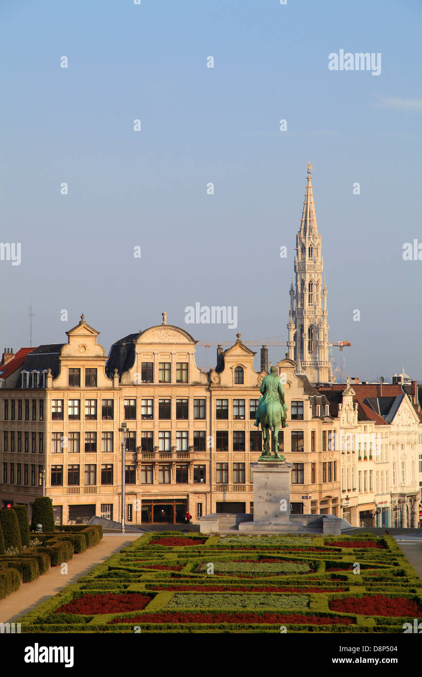 Belgium; Brussels; Place del'Albertine, skyline, Stock Photo