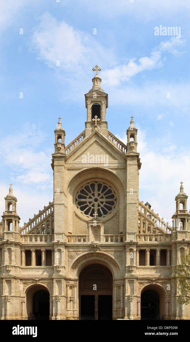 Belgium; Brussels; Ste-Catherine church, Stock Photo