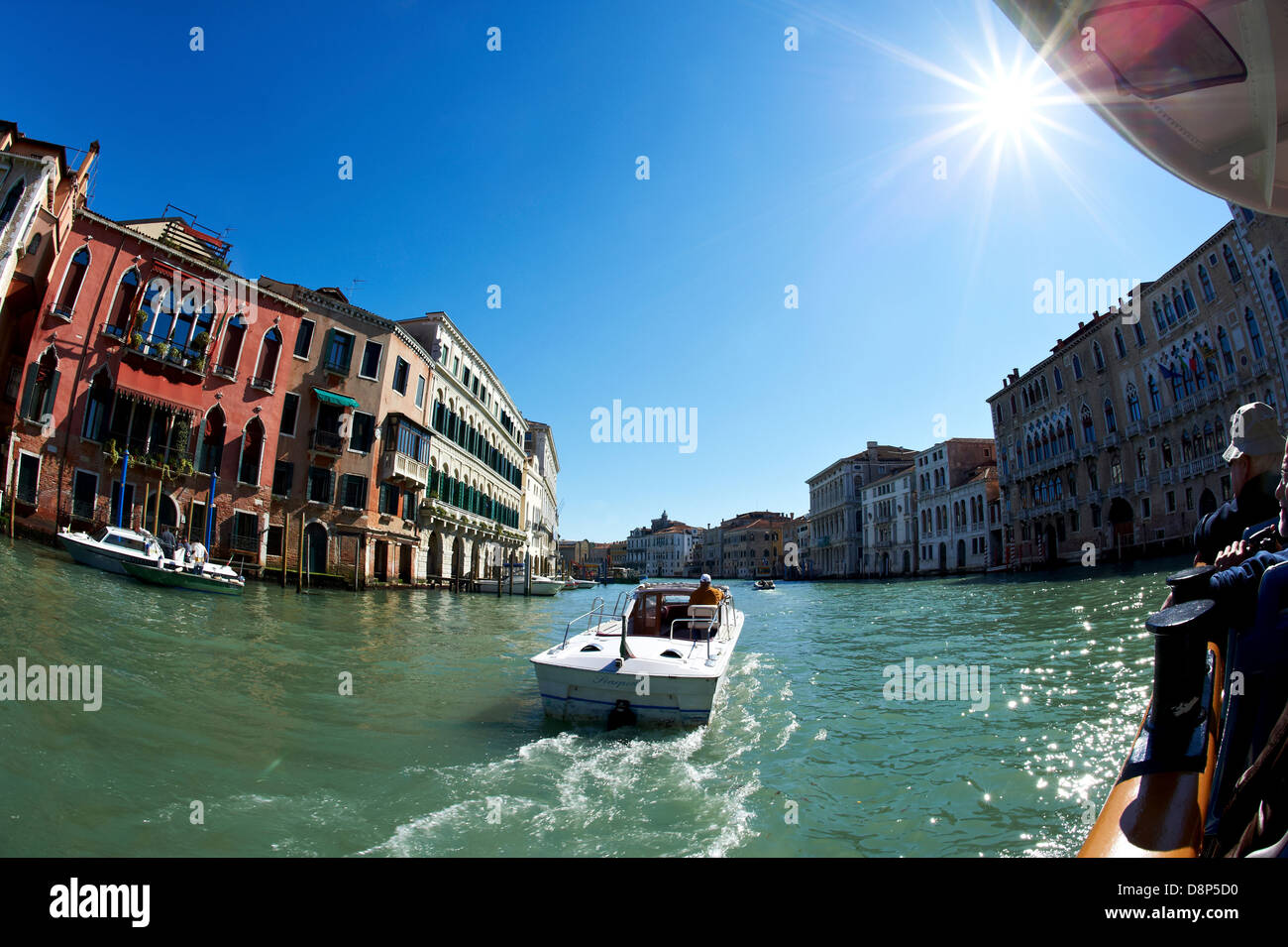 Boat ride on the Canal Grande Stock Photo