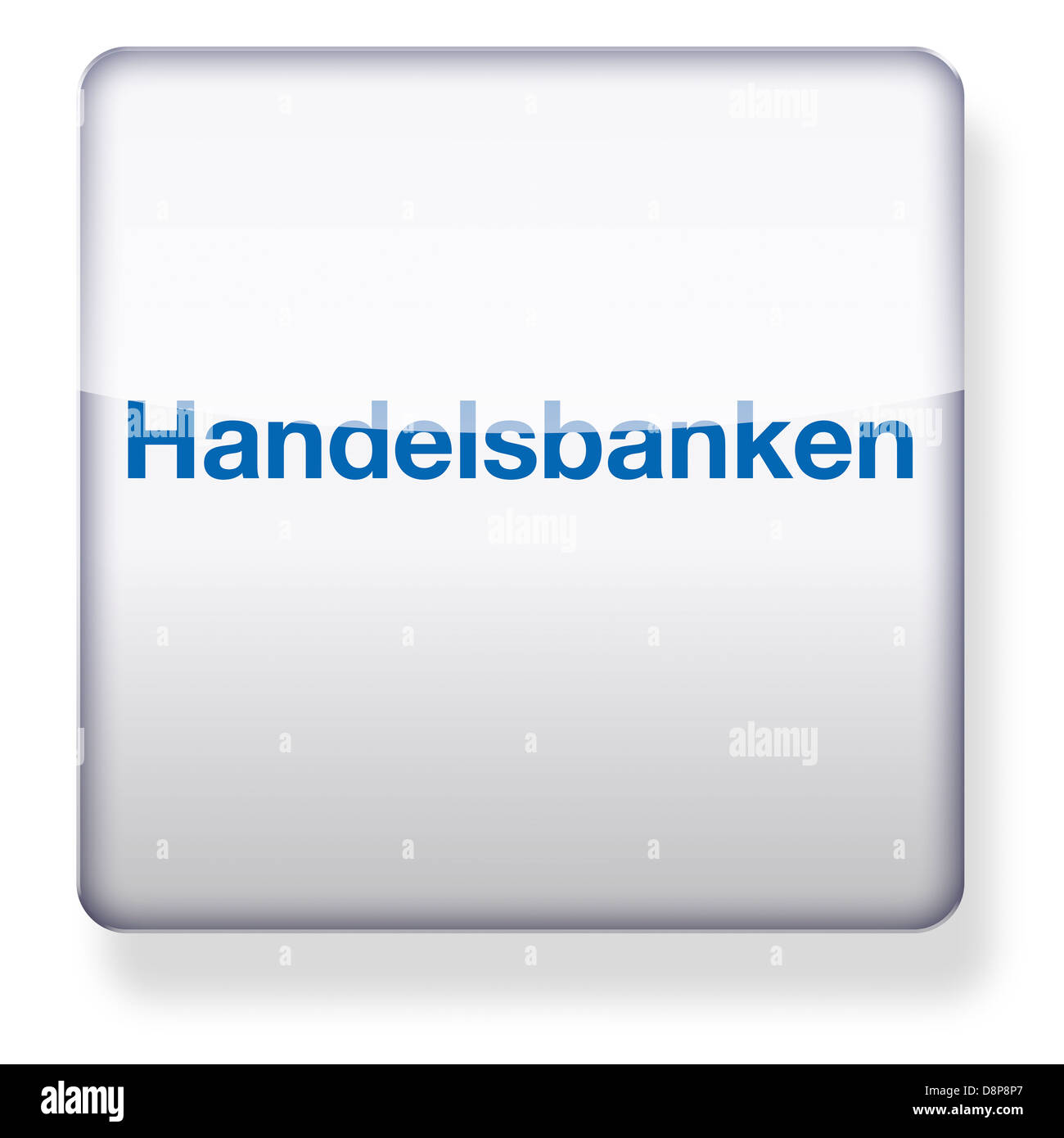 Handelsbanken logo as an app icon. Clipping path included. Stock Photo