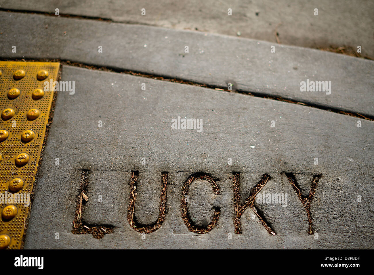 lucky street san francisco Stock Photo