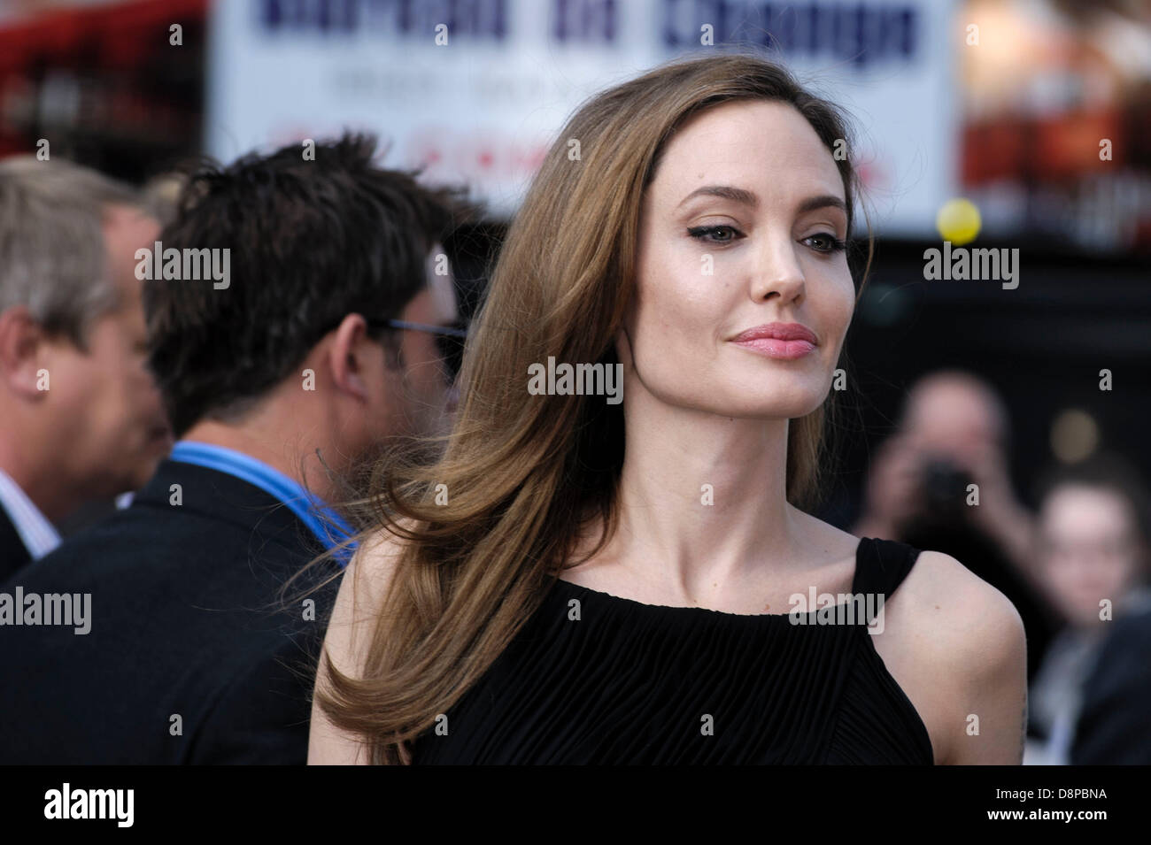 Angelina Jolie attends the World Premiere of World War Z on 02/06/2013 at Empire Leicester Square, London. Persons pictured: Angelina Jolie. Picture by Julie Edwards Stock Photo