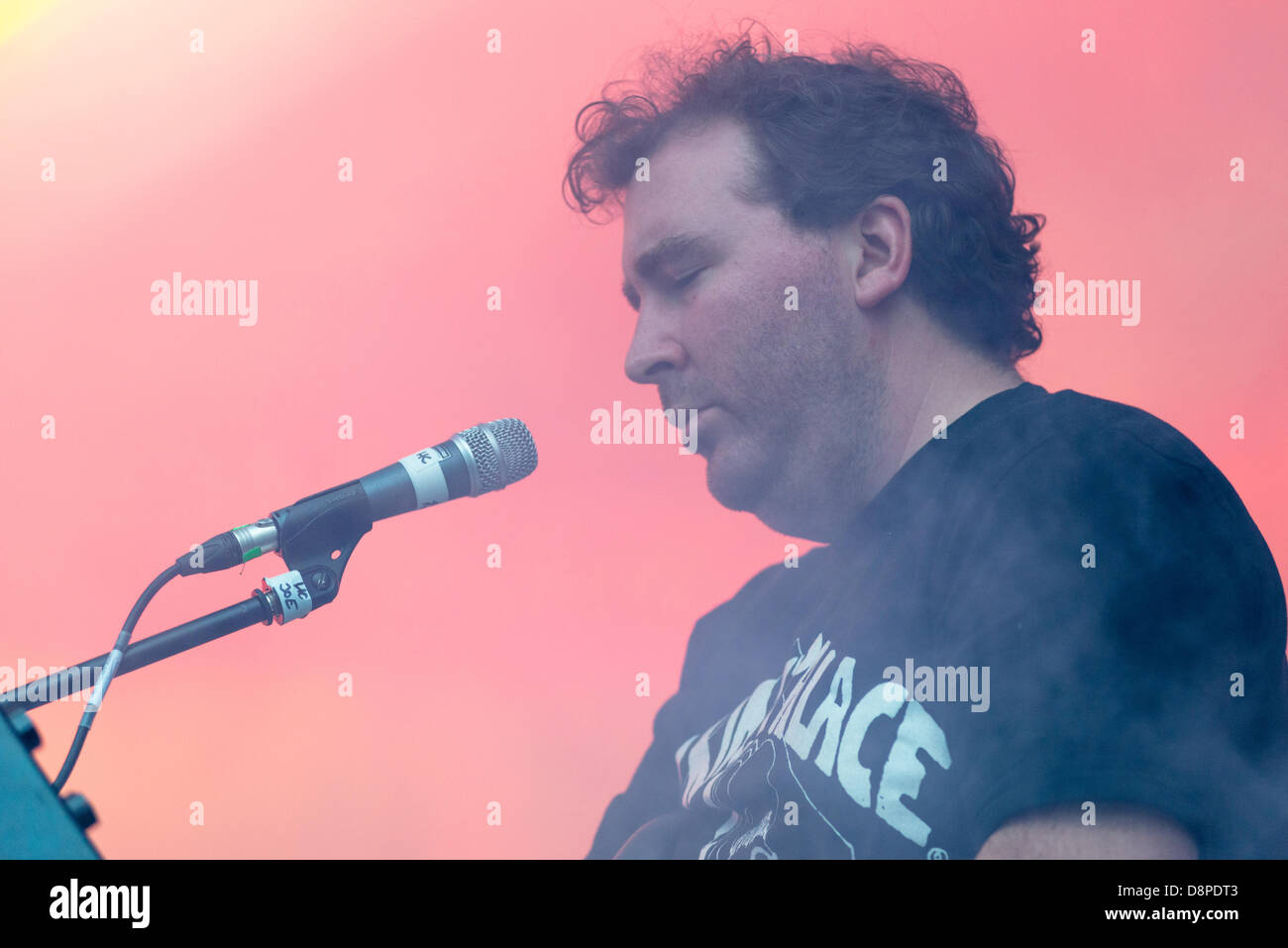 Moscow, Russia. 1st June 2013.Joe Goddard (Hot Chip) playing on Moscow Ahmad Tea Music Festival. Moscow, 1 June, 2013 Credit:  Alyaksandr Stzhalkouski/Alamy Live News Stock Photo
