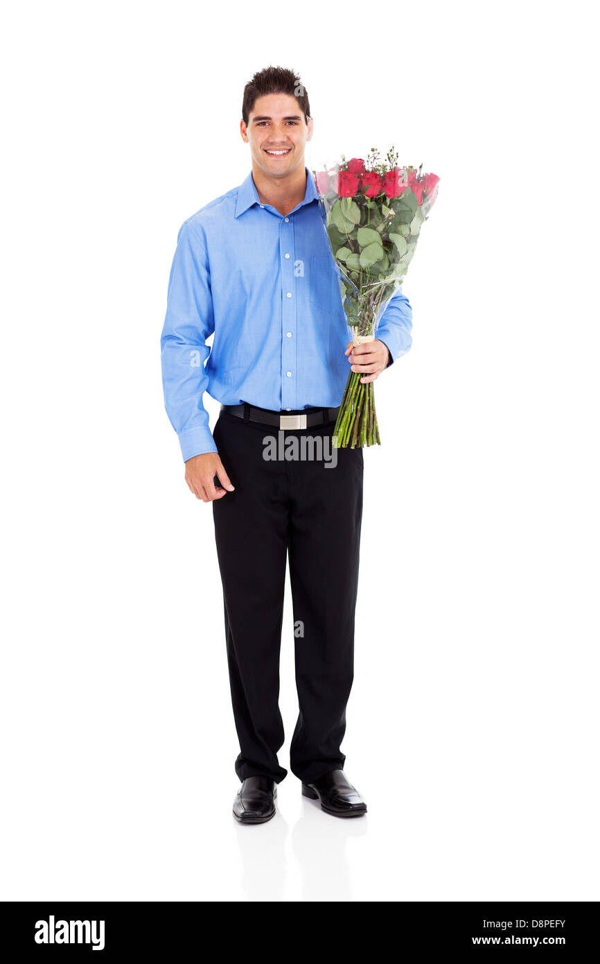 Man Carrying Roses Man holding a bouquet of roses hi-res stock photography and images - Alamy