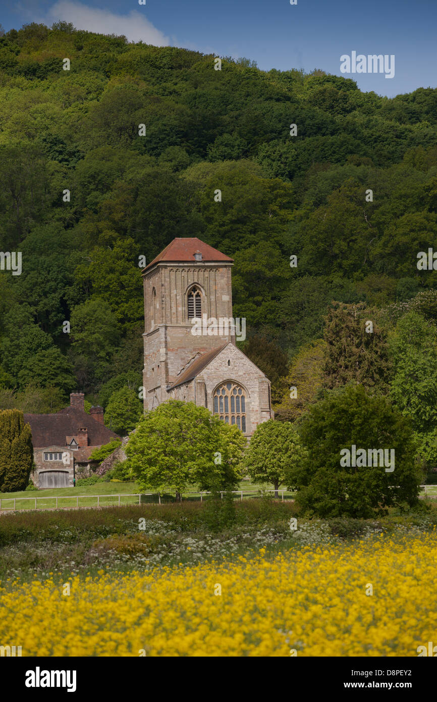 Little Malvern Priory in summer Stock Photo