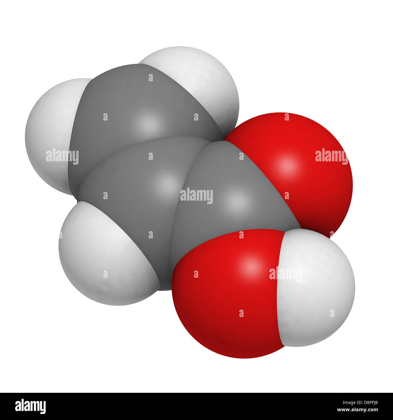 Acrylic acid molecule polyacrylic acid hires stock photography and