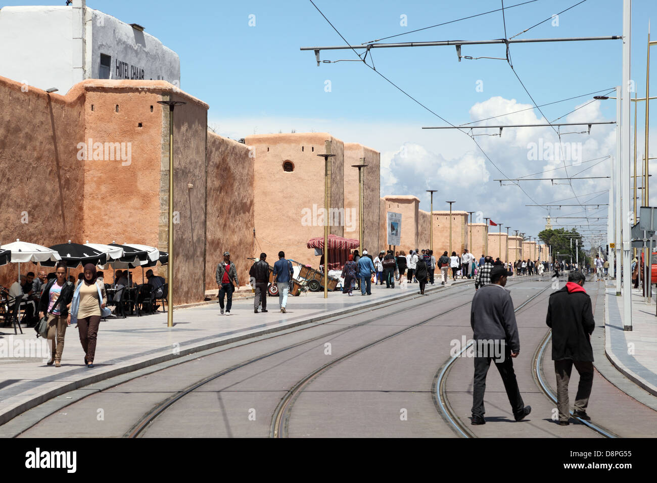 Avenue Grand Maghreb in Rabat, Morocco Stock Photo