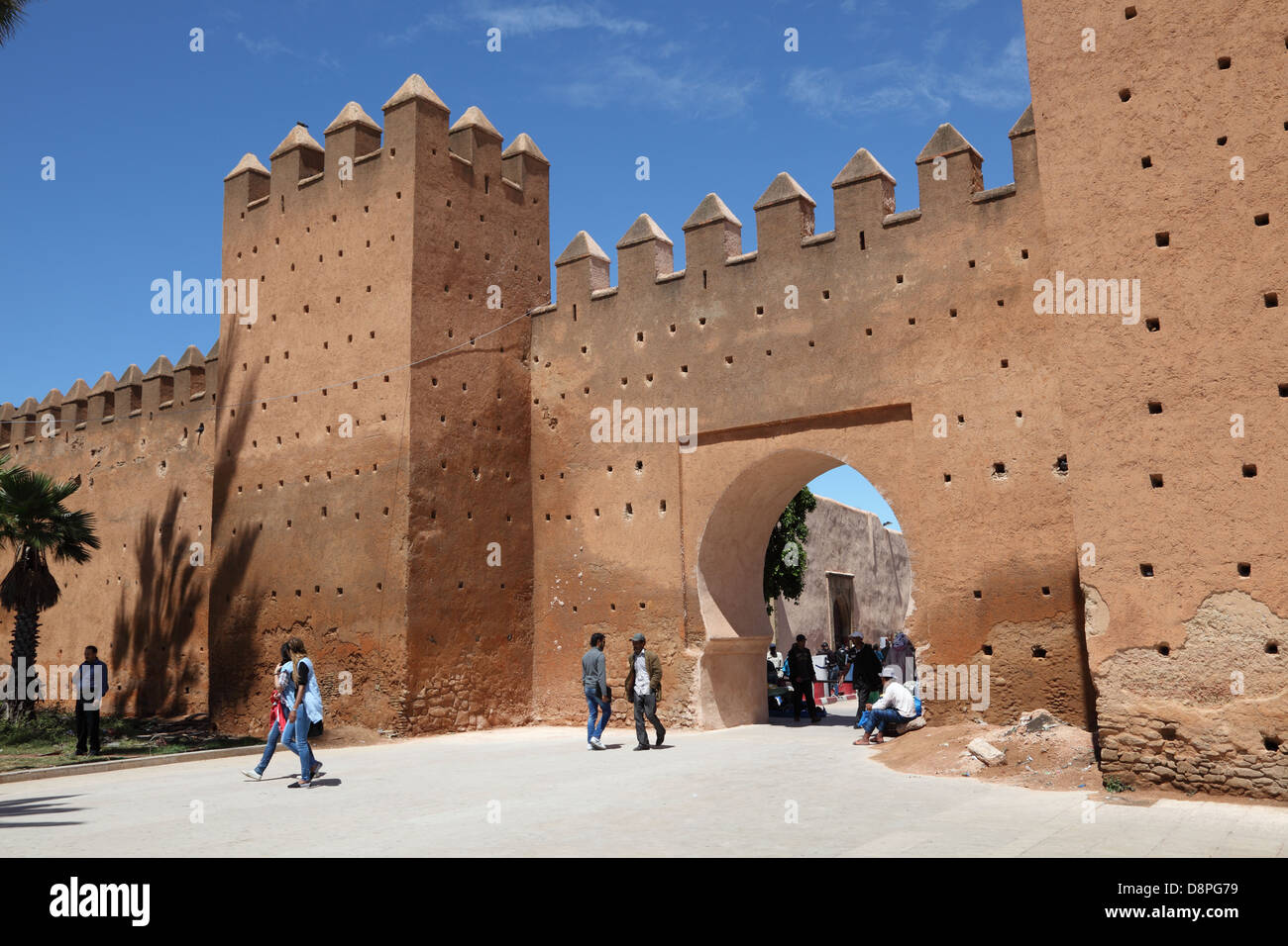 Gate to the Medina Bab Chellah, Rabat, Morocco Stock Photo