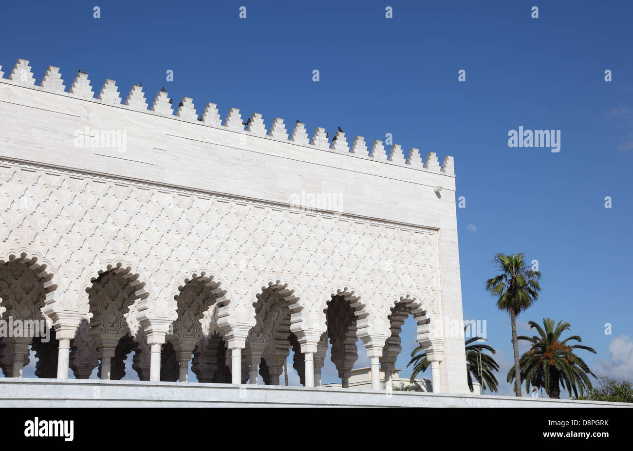 Mausoleum of the Mohammed V in Rabat, Morocco Stock Photo