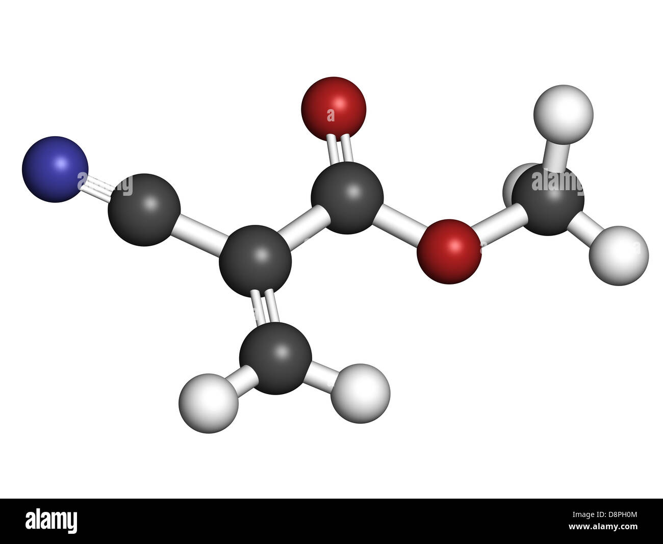 Methyl cyanoacrylate molecule, the main component of cyanoacrylate