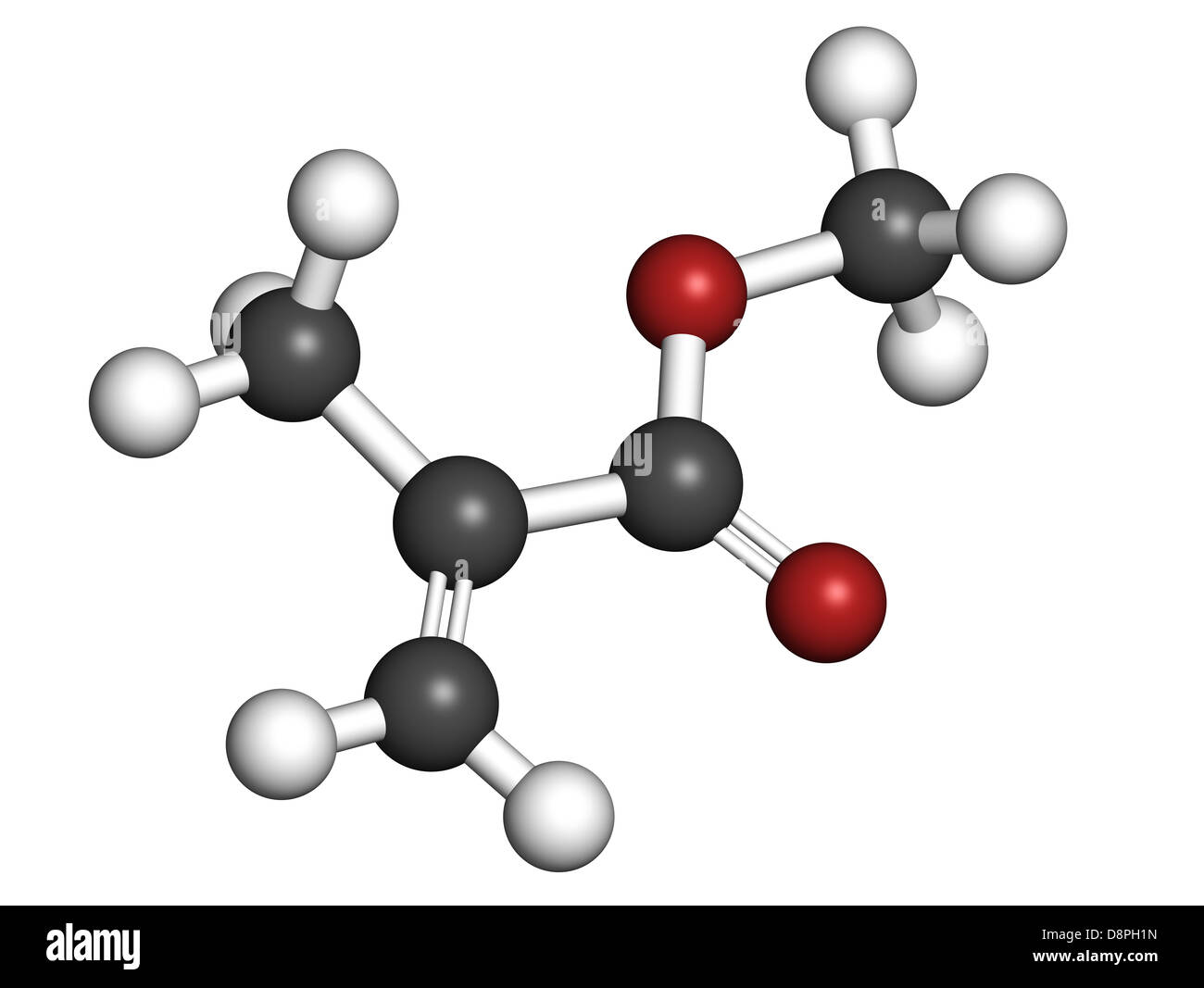 Methyl methacrylate molecule, poly(methyl methacrylate) or acrylic