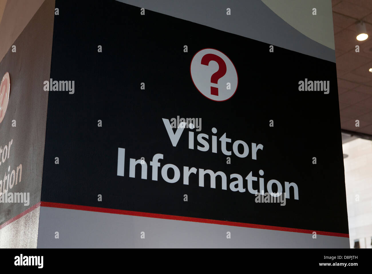 Visitor information sign - USA Stock Photo