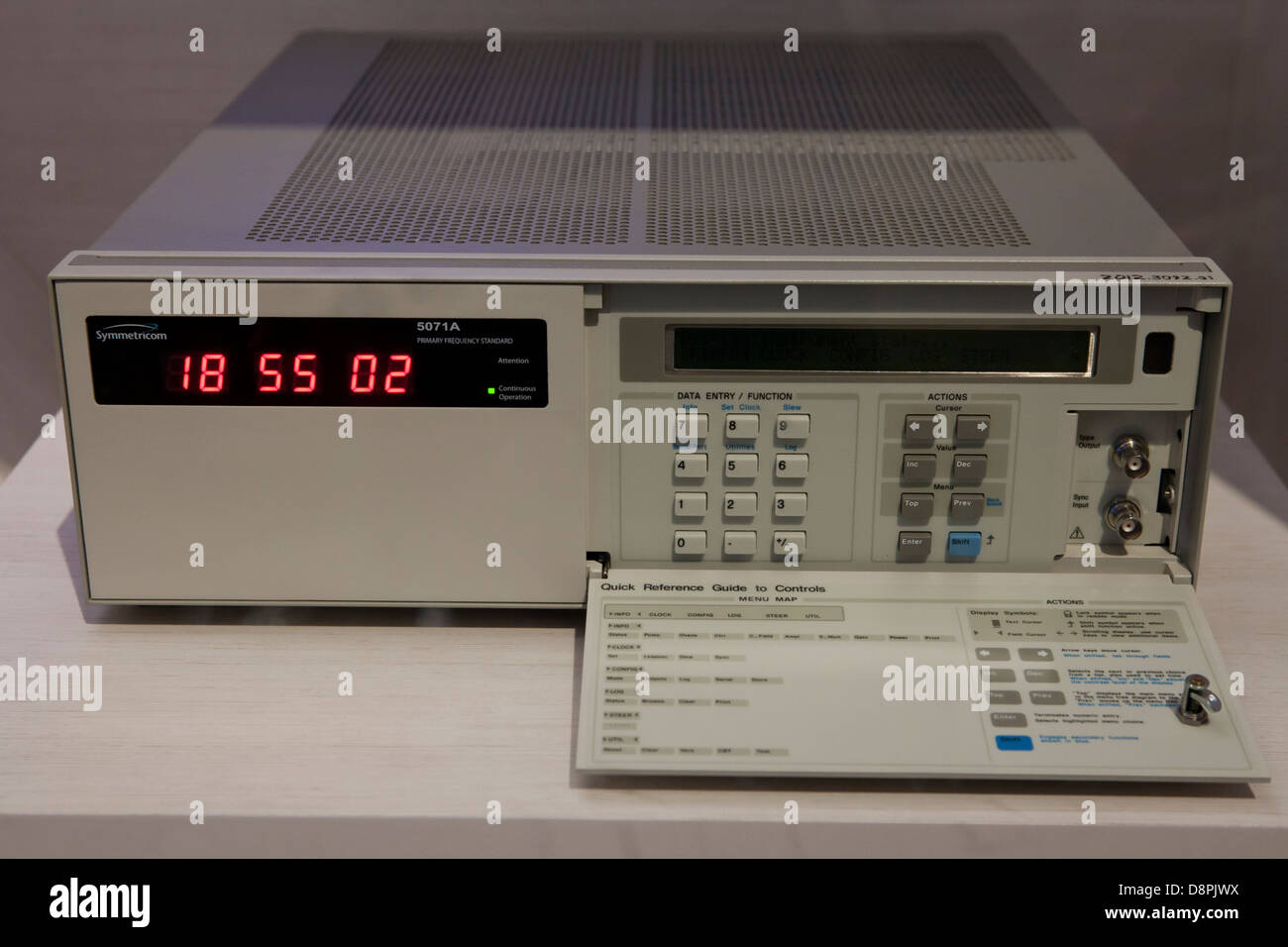 Cesium Frequency Standard Atomic Clock, ca 2012 Stock Photo