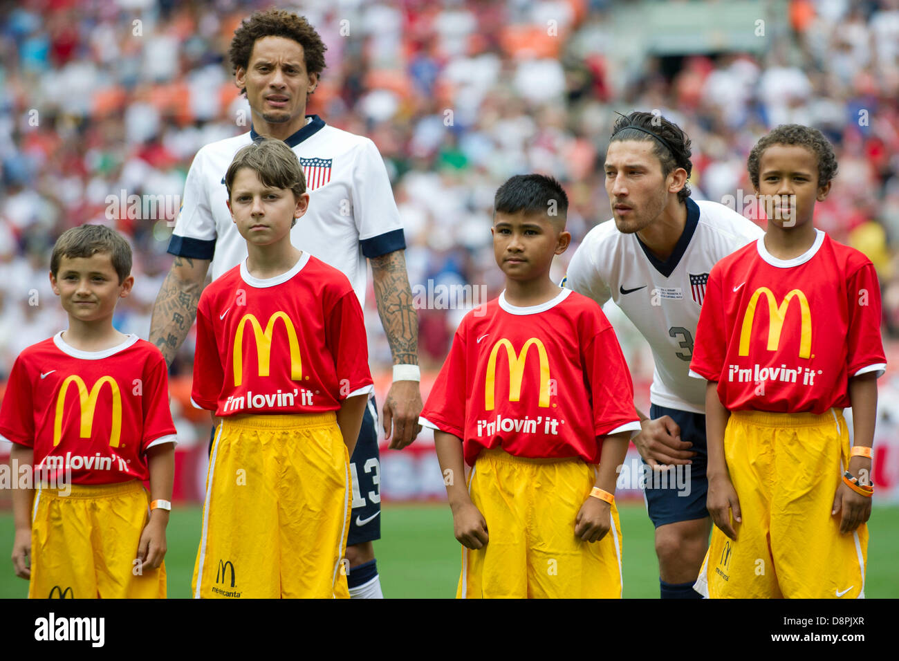 Washington DC, USA. 2nd June 2013. U.S. Men's National Team defender Edgar Castillo (3) looks on