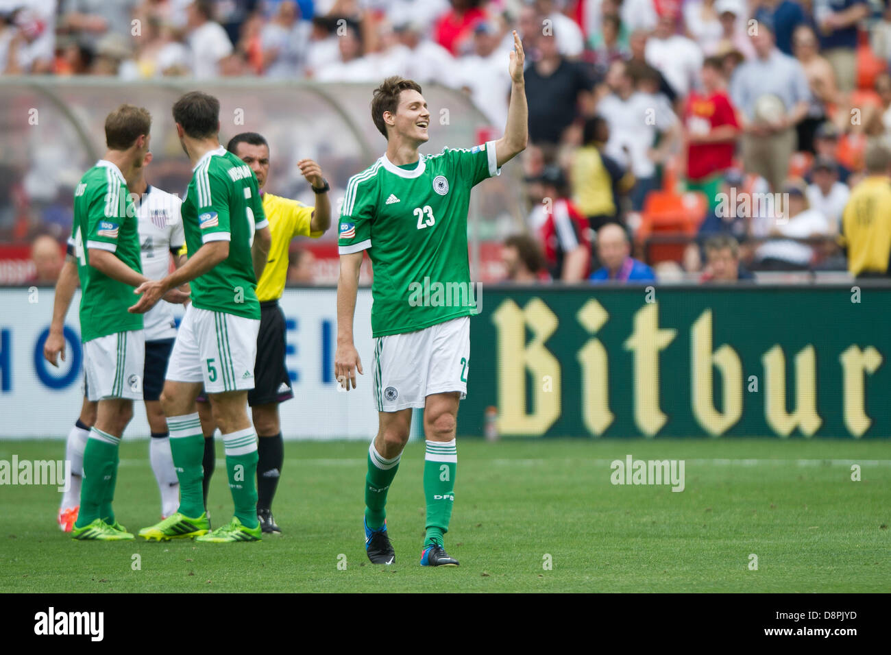 Washington DC, USA. 2nd June 2013. German National Team defender Philipp Wollscheid (23) is