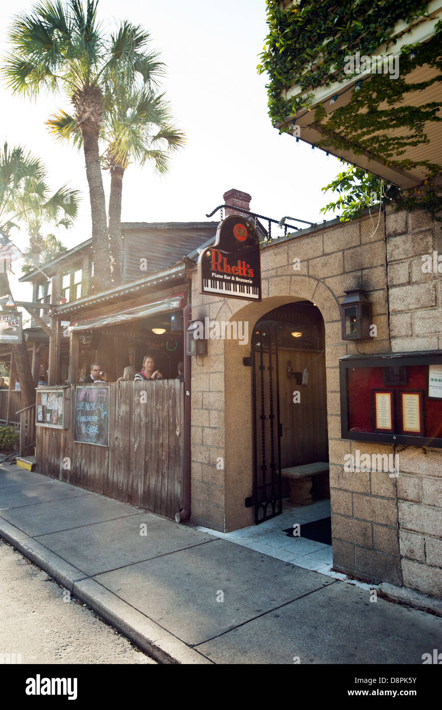 Rhett's A popular bar in St. Augustine Florida Stock Photo