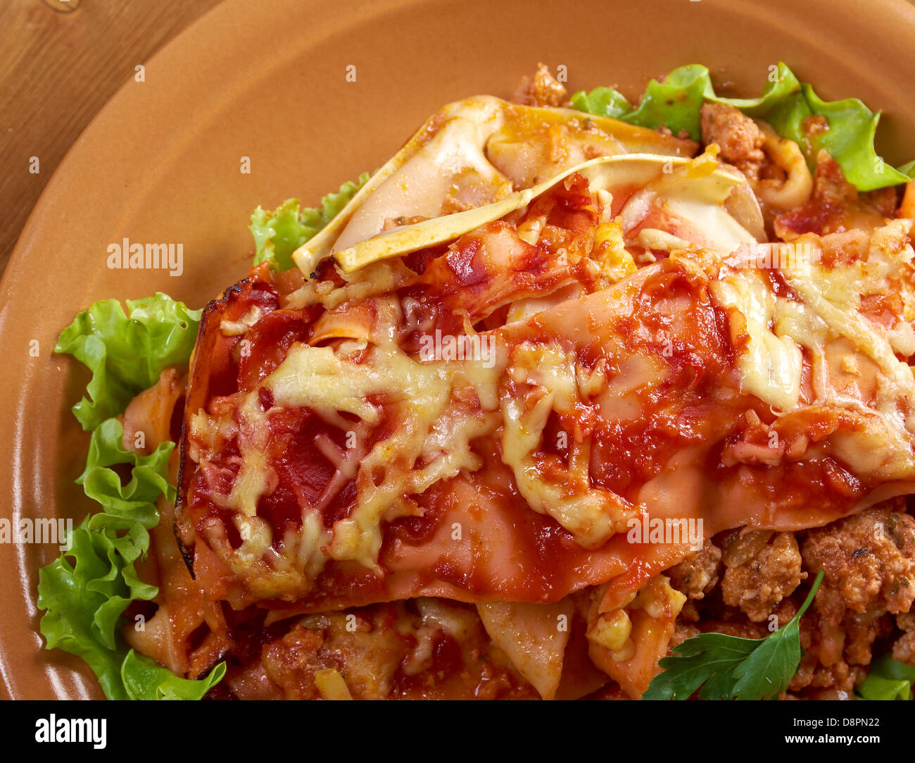 italian homemade Meat and Cheese lasagna .farmstyle Stock Photo Alamy