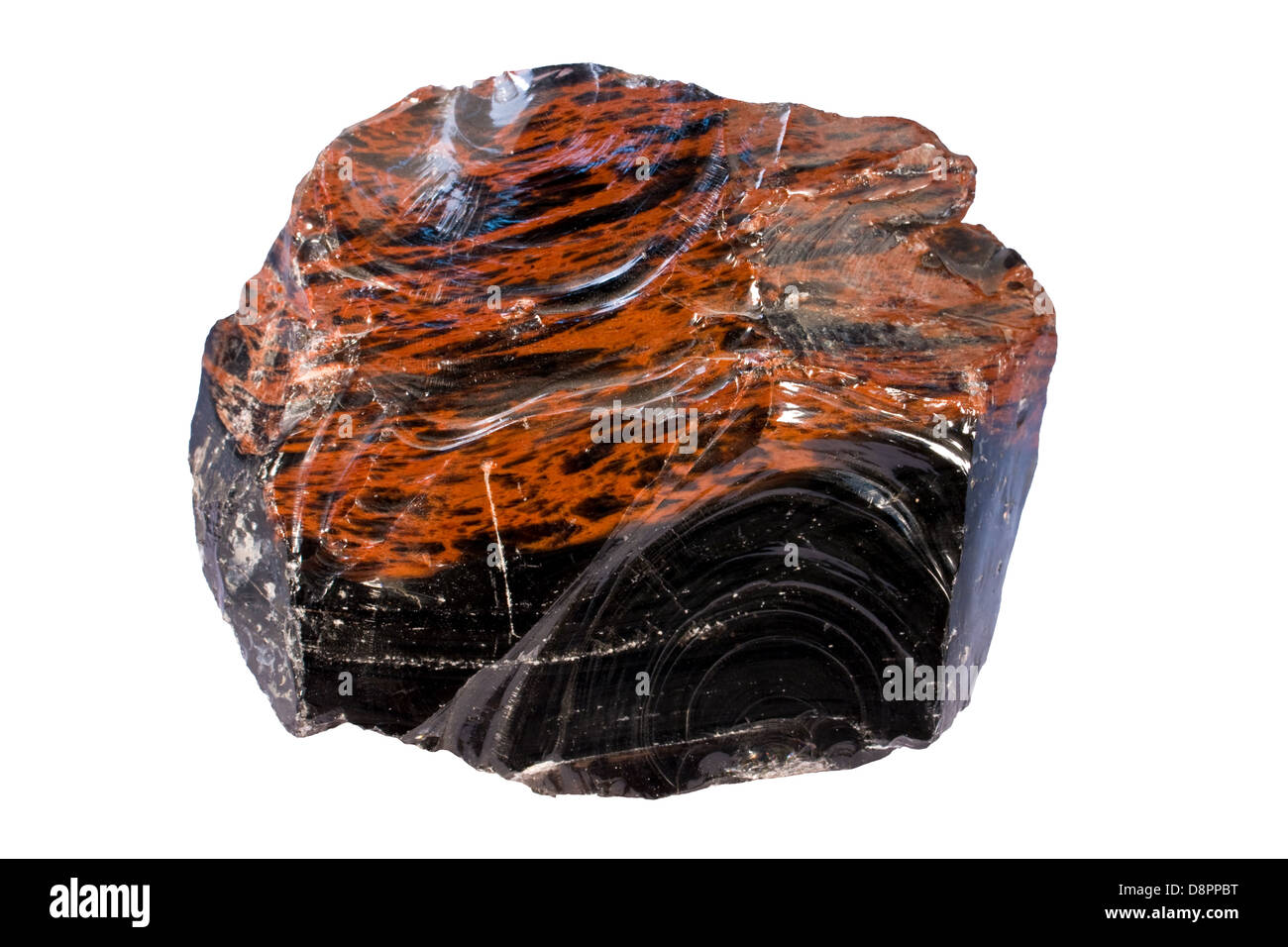 Obsidian (volcanic glass) Stock Photo