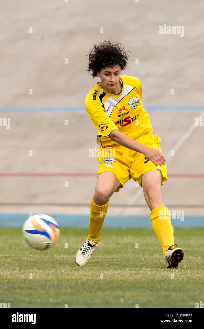 Michela Rodella (Tavagnacco), MAY 31, 2013 - Football / Soccer : Coppa Italia Women Final match between Bardolino Verona 0-2 UPC Tavagnacco at Stadio Tullo Morgagni in Forli, Italy. (Photo by Maurizio Borsari/AFLO) Stock Photo