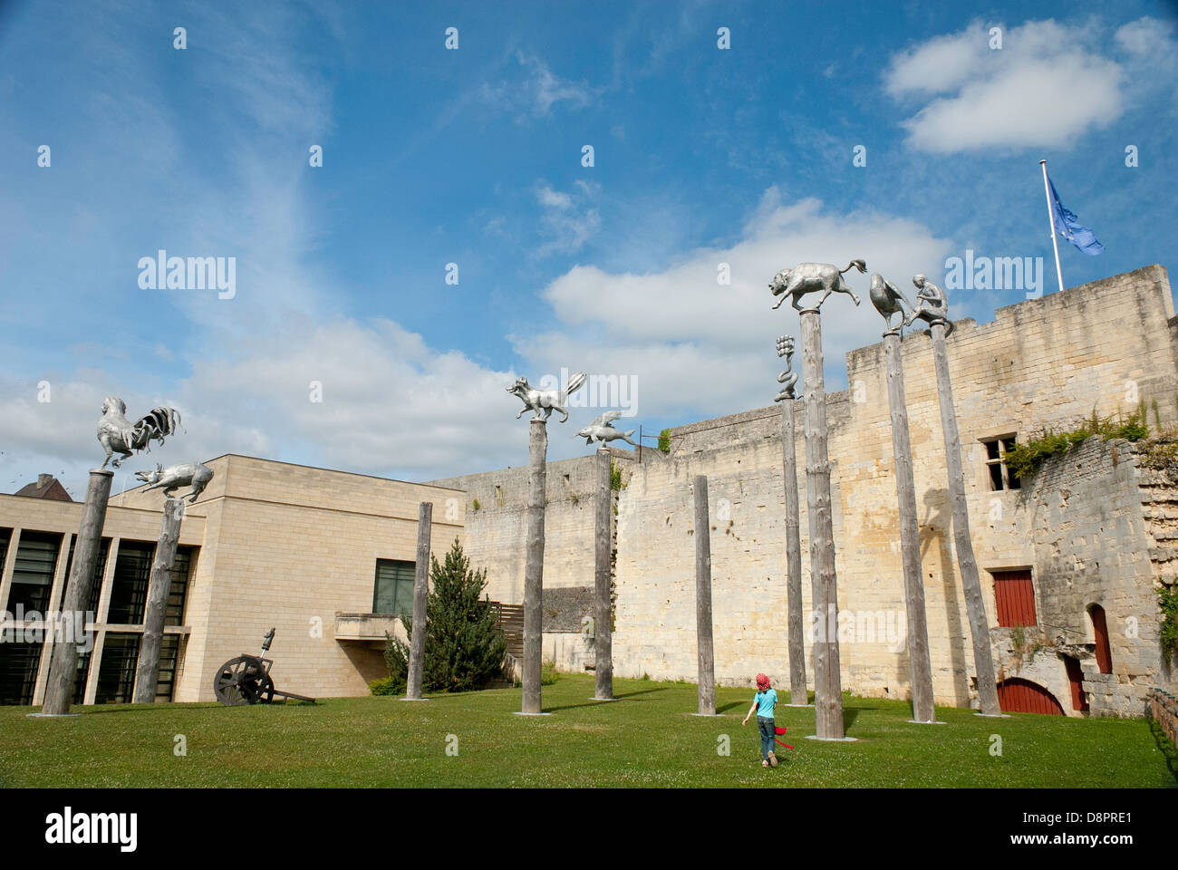 Sculpture in the grounds of the Caen Fine Arts Museum, Caen, Normandy