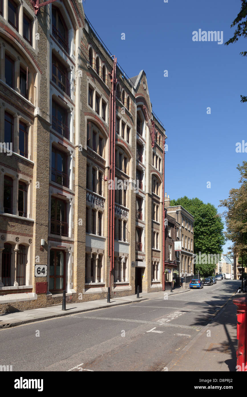 Oliver's Wharf, Wapping High Street, London Stock Photo