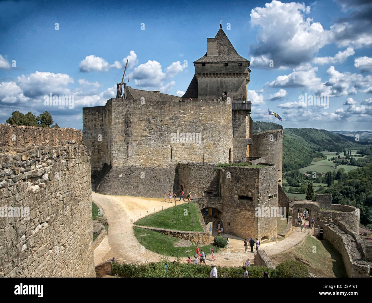 dordogne france chateau de castelnaud castle Stock Photo - Alamy