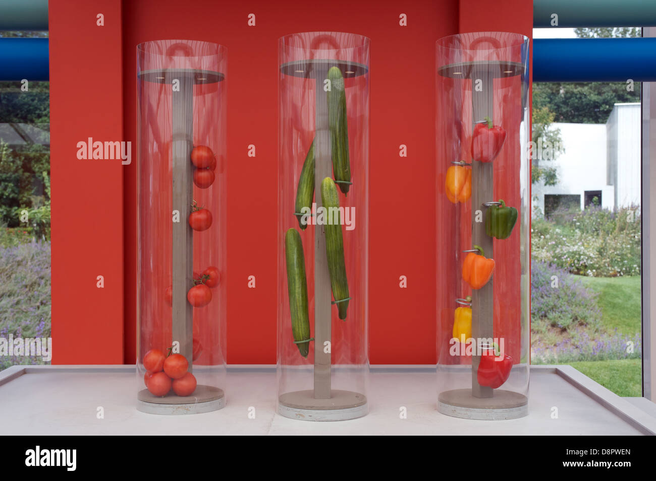 Display of artificial vegetables Stock Photo Alamy