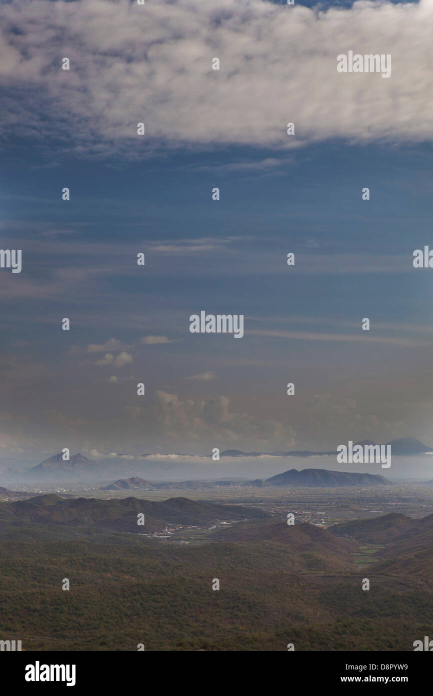 wasteland landscape, Shkodra, Montenegro Stock Photo
