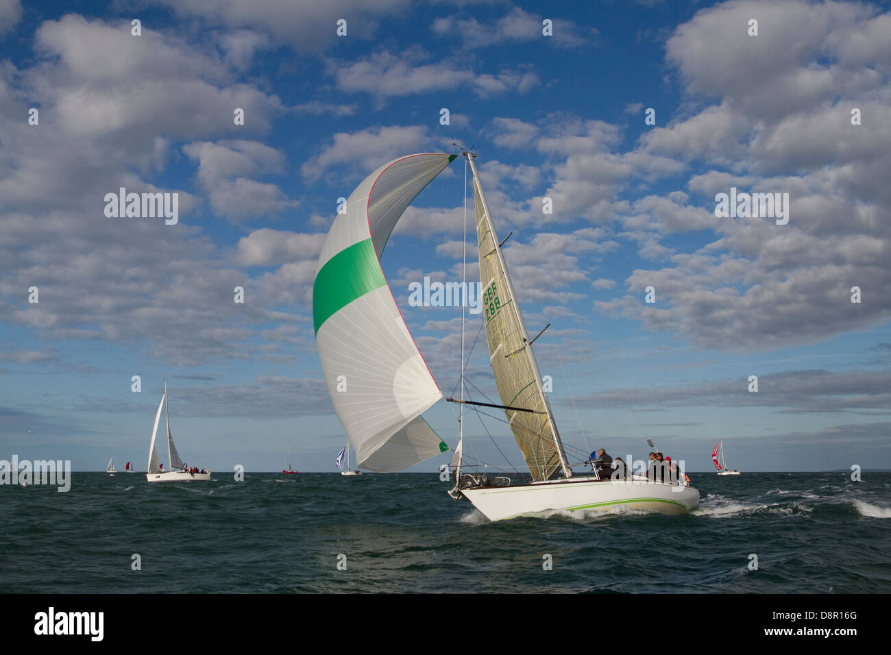 Round The Island Race 2013 Stock Photo Alamy